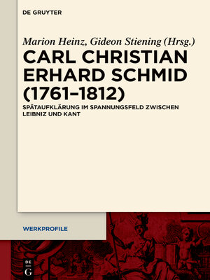 cover image of Carl Christian Erhard Schmid (1761–1812)